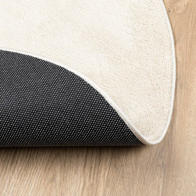 Beige matto oviedo lyhytnukkainen Pinkey Ø 120cm