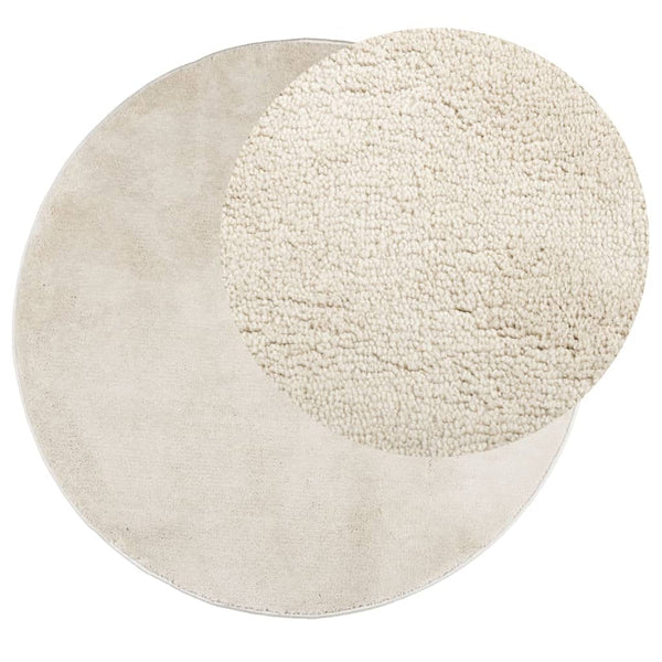 Matto OVIEDO lyhytnukkainen beige Ø 200 cm