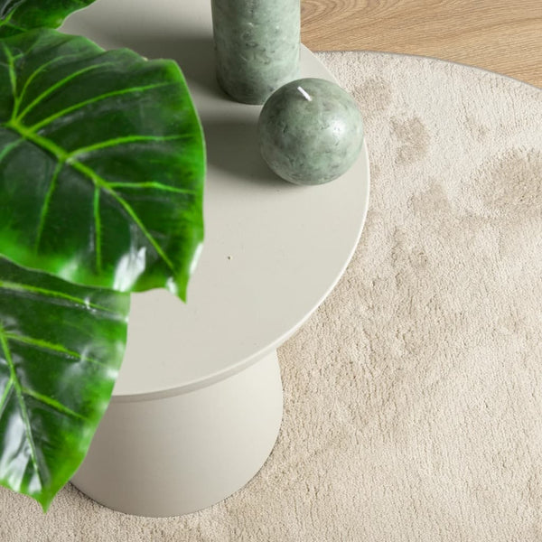 Matto OVIEDO lyhytnukkainen beige Ø 200 cm