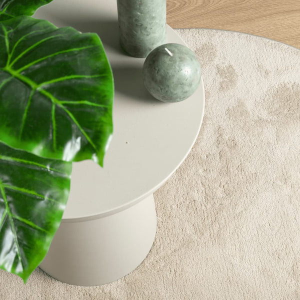 Matto OVIEDO lyhytnukkainen beige Ø 240 cm