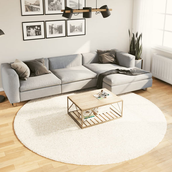Matto OVIEDO lyhytnukkainen beige Ø 240 cm