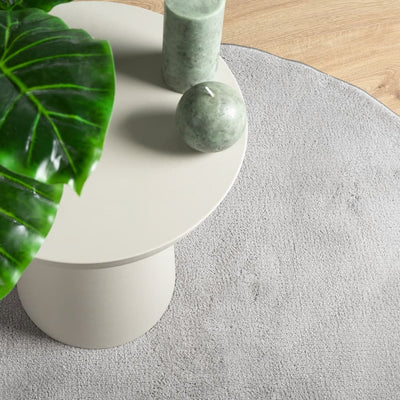 Harmaa matto oviedo lyhytnukkainen Pinkey Ø 100cm