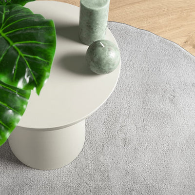 Harmaa matto oviedo lyhytnukkainen Pinkey Ø 120cm