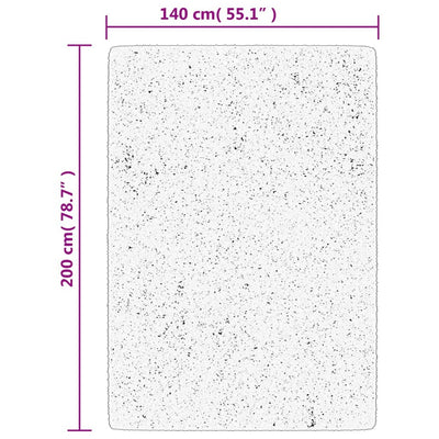 Musta matto oviedo lyhytnukkainen Pinkey 140x200cm