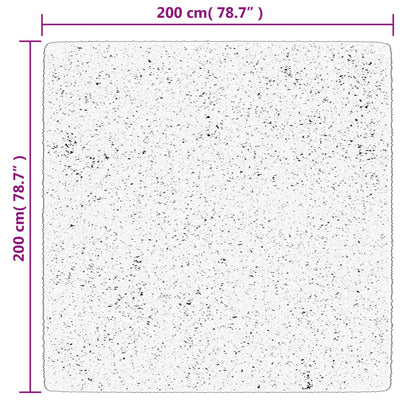 Matto OVIEDO lyhytnukkainen vihreä 200x200 cm