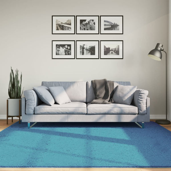 Matto OVIEDO lyhytnukkainen turkoosi 200x200 cm