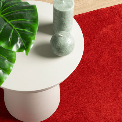 Punainen matto oviedo lyhytnukkainen Pinkey 160x160cm