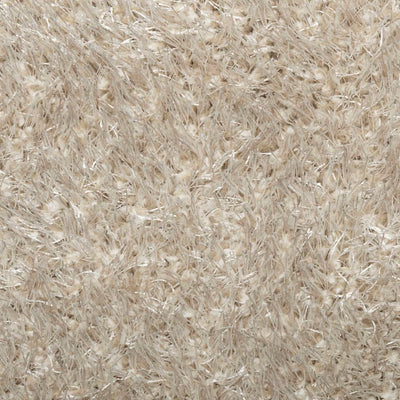 Matto ISTAN korkeanukkainen kiiltävä beige Ø 80 cm