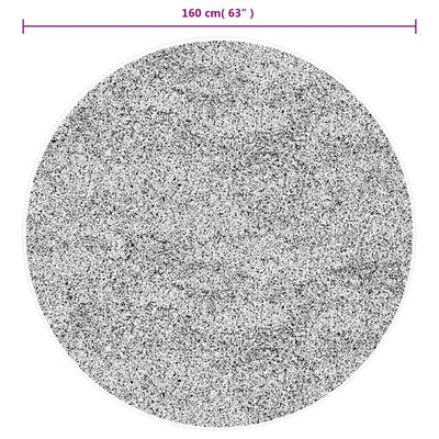 Matto ISTAN korkeanukkainen kiiltävä beige Ø 160 cm