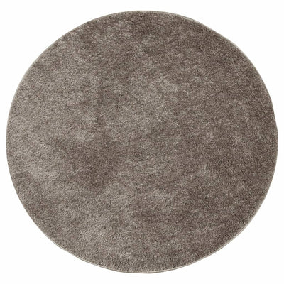 Harmaa matto istan korkeanukkainen kiiltävä Inhan Ø 100cm