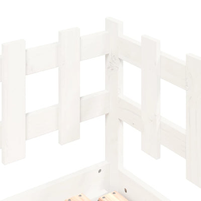 Valkoinen sohvasänky ulosvedettävä Nurzada 80x200cm (2x, mänty)