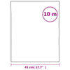 Ikkunakalvo himmeä harmaa 45x1000 cm PVC