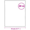 Ikkunakalvo himmeä valkoinen 45x2000 cm PVC