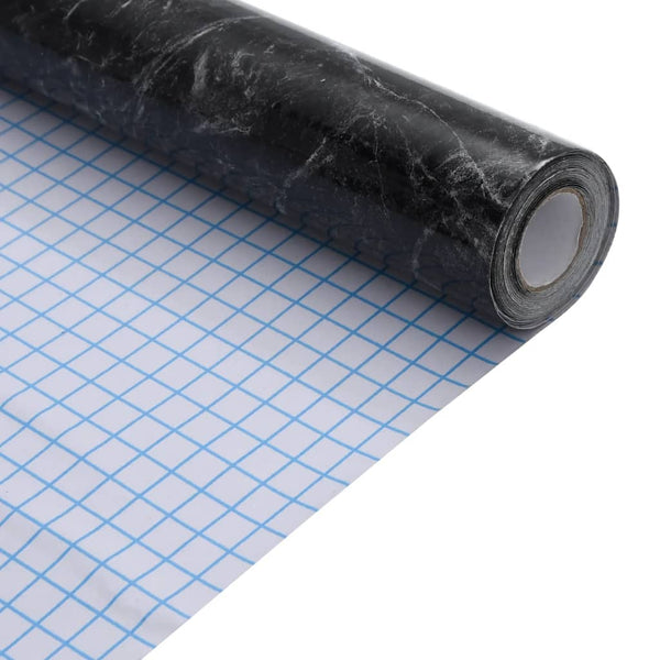 Itsekiinnittyvä kalustetarra marmori musta 90x500 cm PVC