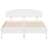 Valkoinen sängynrunko päädyllä Haydee 150x200cm (mänty)