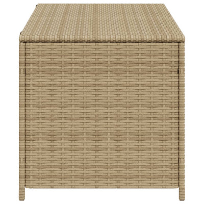 Puutarhan säilytyslaatikko beige sekoitus 190 l polyrottinki