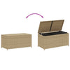 Beige puutarhan säilytyslaatikko Dulcineia 190 l (polyrottinki)