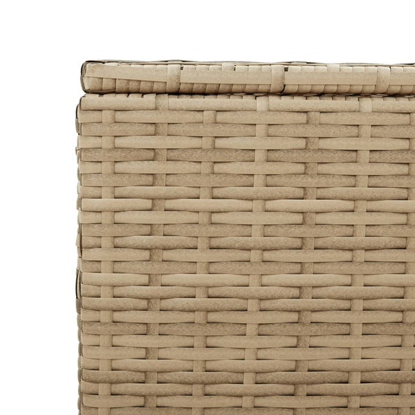 Beige puutarhan säilytyslaatikko Dulcineia 190 l (polyrottinki)