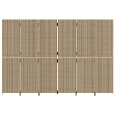 Tilanjakaja 6 paneelia beige polyrottinki