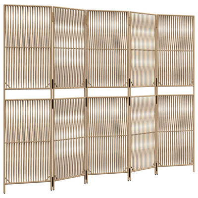 Tilanjakaja 5 paneelia beige polyrottinki