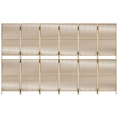 Tilanjakaja 6 paneelia beige polyrottinki