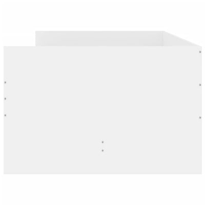 Valkoinen sängynrunko laatikoilla Bartalan 100x200cm