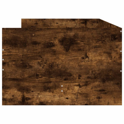 Sängynrunko laatikoilla savutammi 100x200 cm