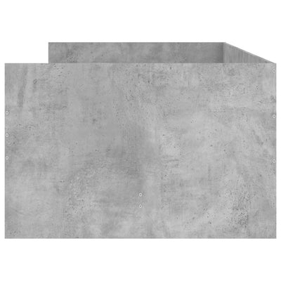 Sängynrunko laatikoilla betoninharmaa 90x190 cm