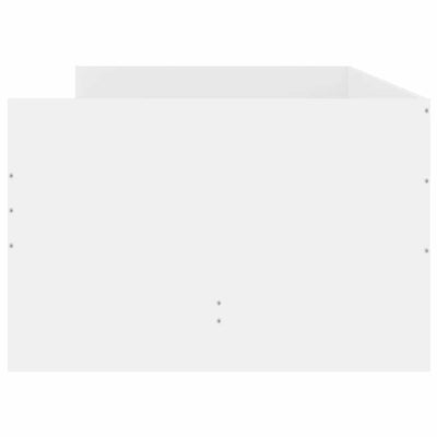 Valkoinen sängynrunko laatikoilla Bartalan 75x190cm (small single)