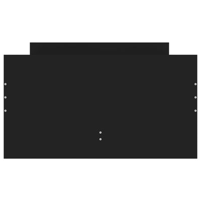 Musta sängynrunko laatikoilla Geczi 90x200cm