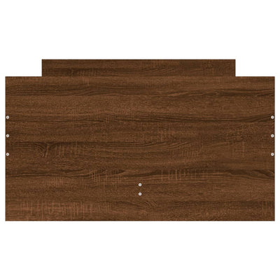 Sängynrunko laatikoilla ruskea tammi 90x200 cm