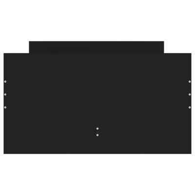 Musta sängynrunko laatikoilla Geczi 90x190cm