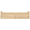 Sonoma-tammi sängynrunko laatikoilla Geczi 90x190cm
