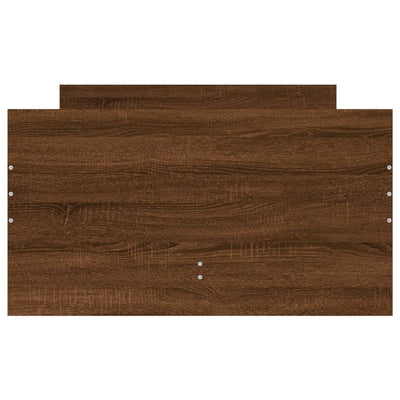 Sängynrunko laatikoilla ruskea tammi 75x190 cm Small Single