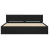 Musta sängynrunko päädyllä Dariu 200x200cm