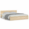 Sonoma-tammi sängynrunko päädyllä Dariu 200x200cm