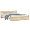 Sonoma-tammi sängynrunko päädyllä Dariu 200x200cm