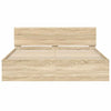 Sonoma-tammi sängynrunko päädyllä Dariu 140x200cm