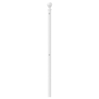 Metallinen sängynpääty valkoinen 193 cm