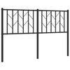 Metallinen sängynpääty musta 135 cm