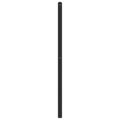 Metallinen sängynpääty musta 140 cm