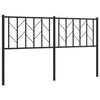 Metallinen sängynpääty musta 150 cm