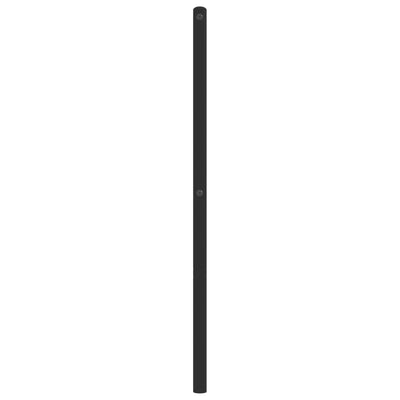Metallinen sängynpääty musta 160 cm