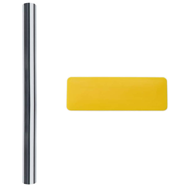 Heijastavat aurinkokalvot 3 kpl hopea PVC