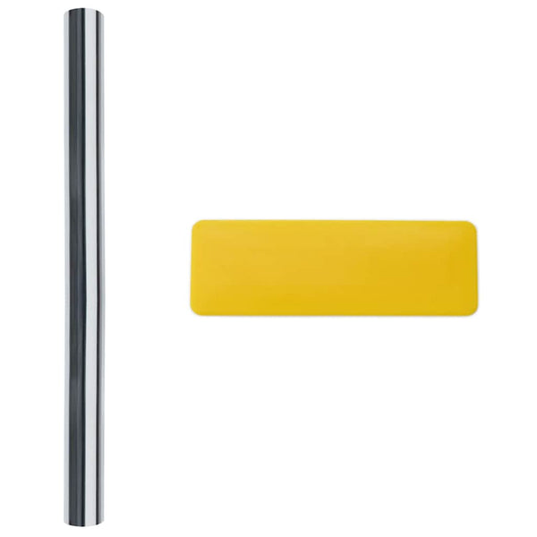 Heijastavat aurinkokalvot 3 kpl hopea PVC