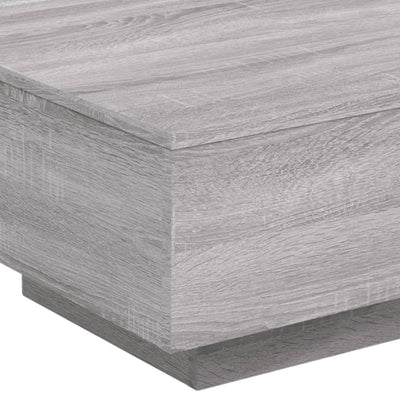 Sohvapöytä harmaa Sonoma 55x55x31 cm tekninen puu