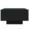 Musta sohvapöytä led-valoilla Pimpi 55x55x31cm