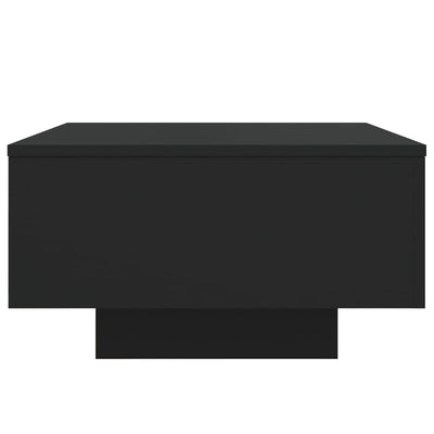 Sohvapöytä LED-valoilla musta 55x55x31 cm