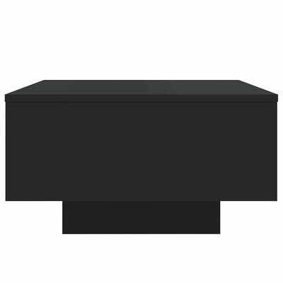 Musta sohvapöytä led-valoilla Pimpi 55x55x31cm