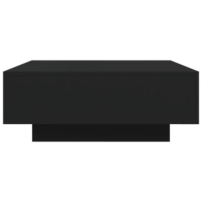 Sohvapöytä musta 80x80x31 cm lastulevy